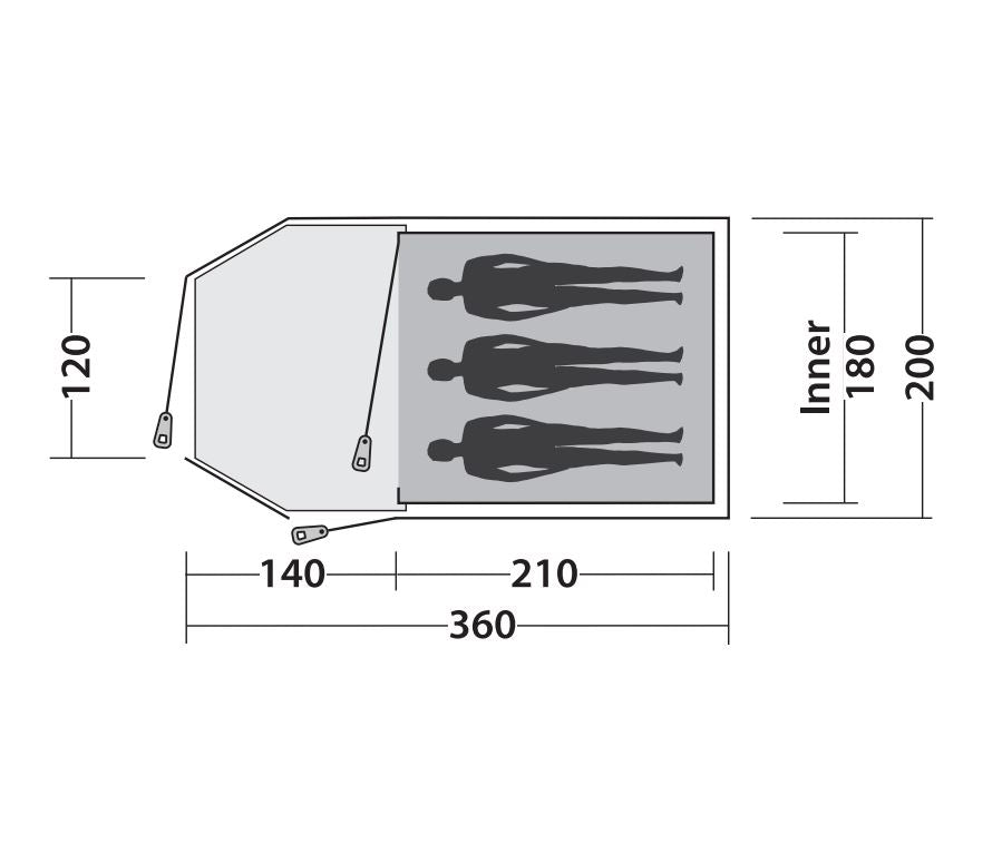 Oase Outdoors Easy Camp Eclipse 300 Tent
