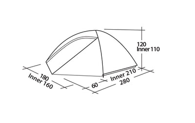 Oase Outdoors Easy Camp Meteor 300 Tent
