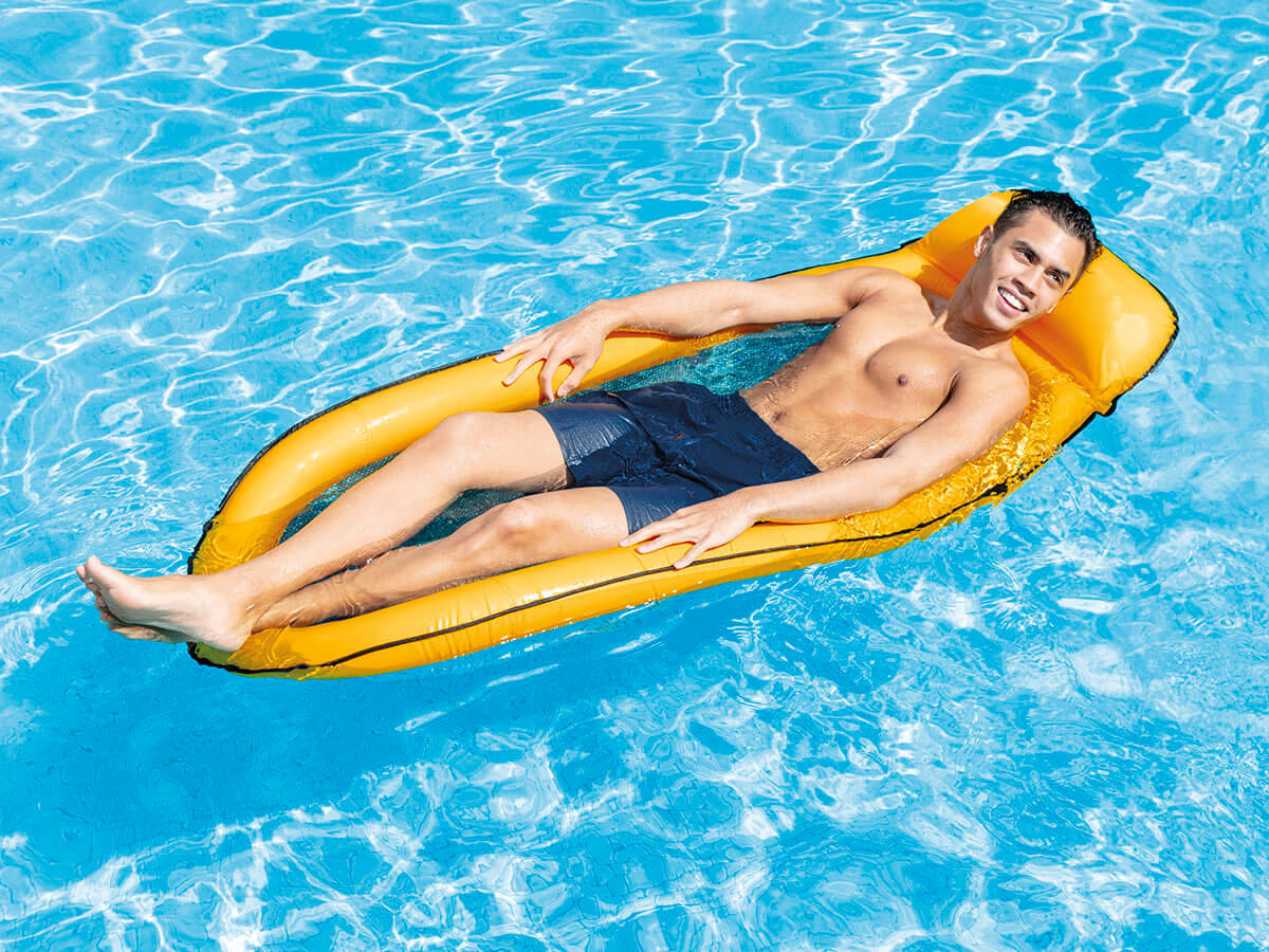 Huismerk Intex Waterhangmat-Geel