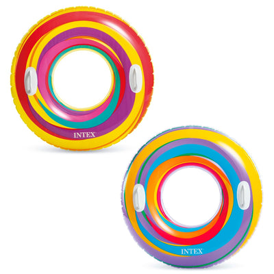 Intex Swirly Whirly Zwemband Met Handgrepen Ø 91Cm