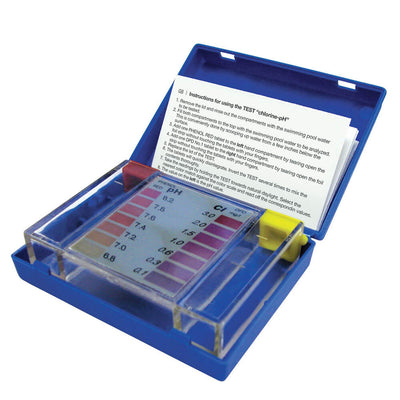 Comfortpool Kokido DPD Testkit voor zwembadwater met 10 DPD 1 en 10 Phenol Red tabletten, ideaal voor pH- en chloorcontrole.