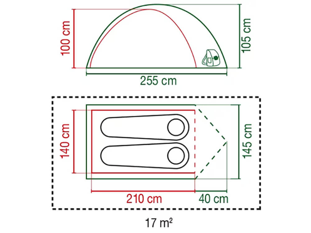 Huismerk Coleman Darwin 2 Tent