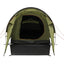 Binnenkant van de tent met ademende polyester binnentent.