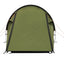 Ventilatieopeningen aan de voor- en achterkant van de tent.