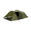 Zijaanzicht van de Easy Camp Hemsedal 4 Tent met voor- en zij-ingang voor extra flexibiliteit.