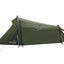 Zijkant van de Easy Camp Sarek 1 Tent volledig dicht geritst, waterdicht en windbestendig.