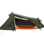 zijkant van de Easy Camp Sarek 1 Tent open geritst, met ruime voortent en ventilatie.