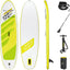 Complete Hydro Force Sea Breeze SUP set met peddel, pomp, leash en draagtas.