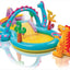 Intex dinosaurus speelzwembad met glijbaan, ballenbaan en kleurrijke accessoires