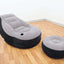 Comfortabele opblaasbare loungestoel van Intex, met zachte flocklaag en stevige poef.