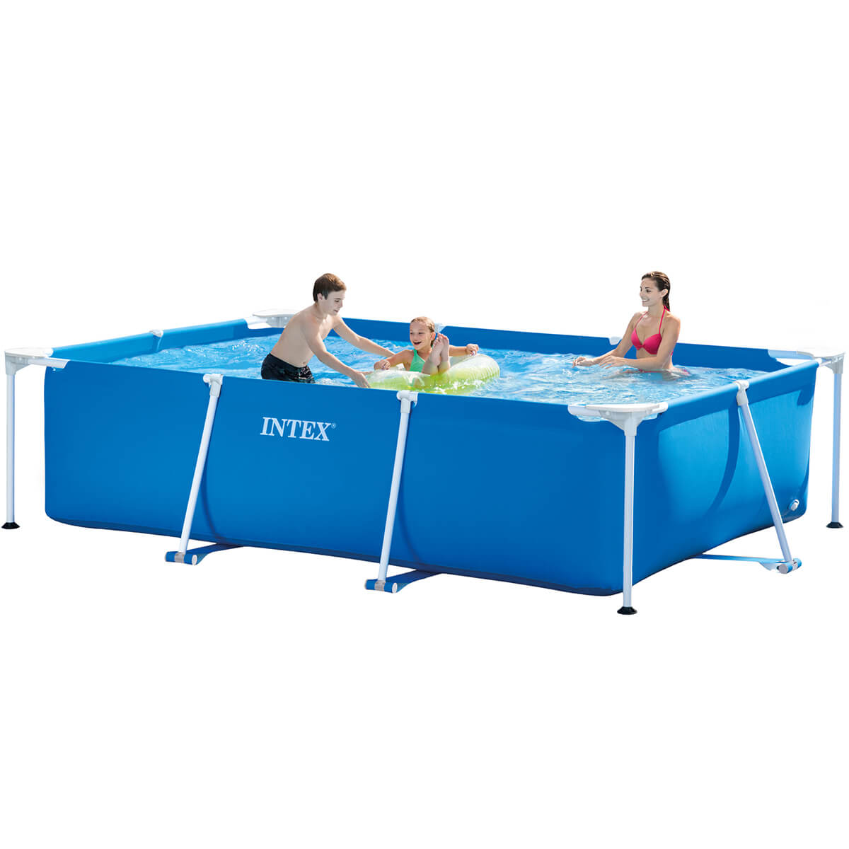 Intex opzetzwembad 300 x 200 cm rechthoekig met stevig frame
