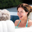  Intex PureSpa Navy opblaasbare jacuzzi met comfortabele hoofdsteunen en LED-verlichting.