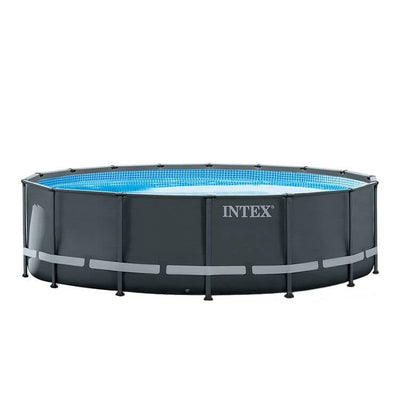  Intex Ultra XTR Frame zwembad 488 x 122 cm inclusief pomp, ladder en afdekzeil