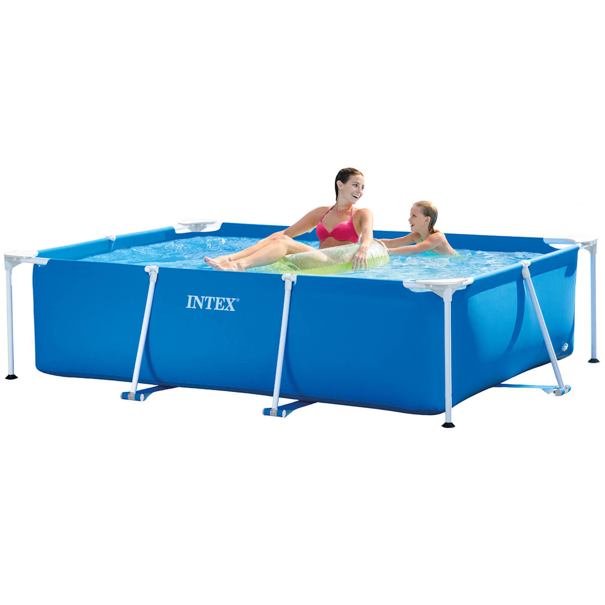 Intex Zwembad Klein Frame 220 x 150 x 60 cm, perfect voor kleine tuinen
