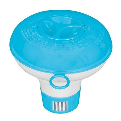 Kleine Intex chloordrijver Ø 12,7 cm voor spa’s en zwembaden met instelbare dosering.