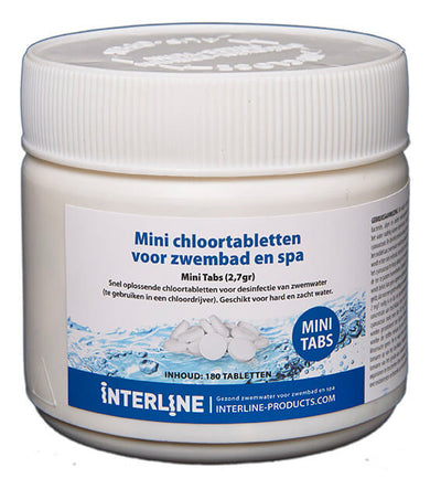 Mini Tabs 2,7 gram chloortabletten voor kleinere zwembaden en spa’s.