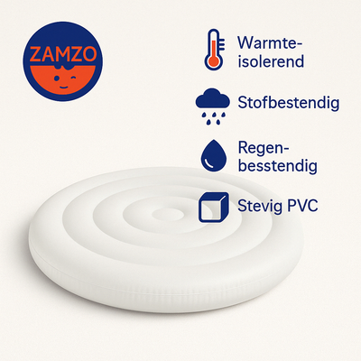  Volledig opgeblazen spa-deksel passend op Intex bubbelspa 4-persoons.