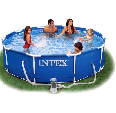 Rond Intex zwembad 305 x 76 cm met stevig metalen frame