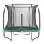 Salta Comfort Edition trampoline 183 cm groen met veiligheidsnet, perfect voor compacte tuinen