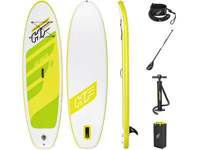  Sea Breeze SUP board met luxe rugzak, perfect voor makkelijk transport en opslag.
