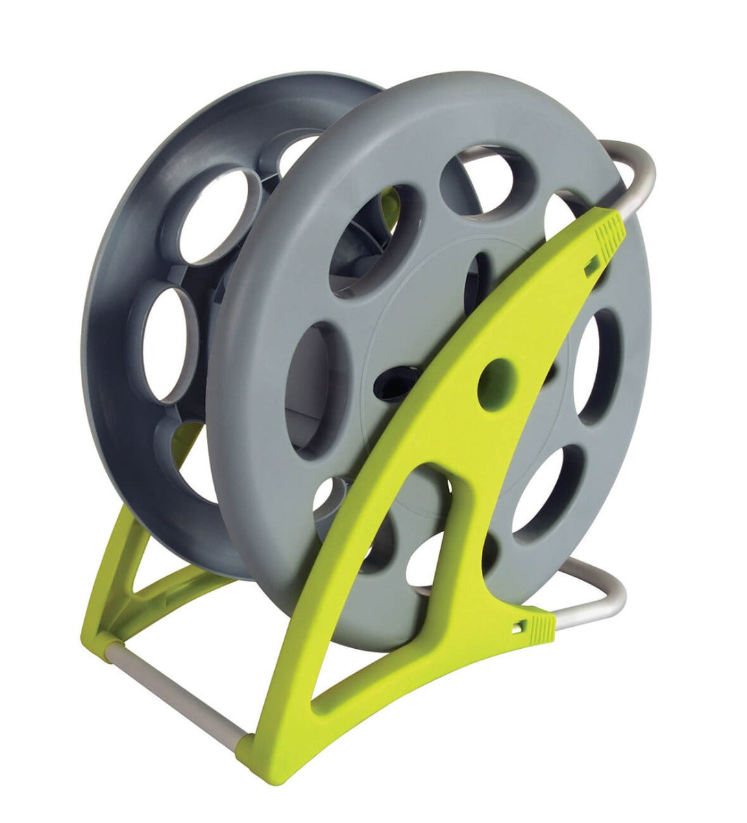 Zwembadslanghaspel van Kokido GEOS, geschikt voor slangen tot 38 mm diameter.