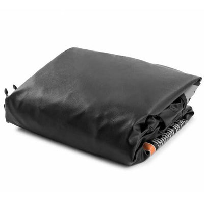 Zijaanzicht van de stevige zwarte spa cover passend op Intex Jet & Bubble Deluxe.