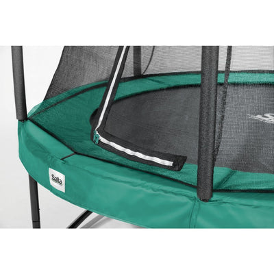 Detail van het veiligheidsnet van de Salta Comfort Edition trampoline 183 cm, gemaakt van zacht en fijnmazig polyethyleen