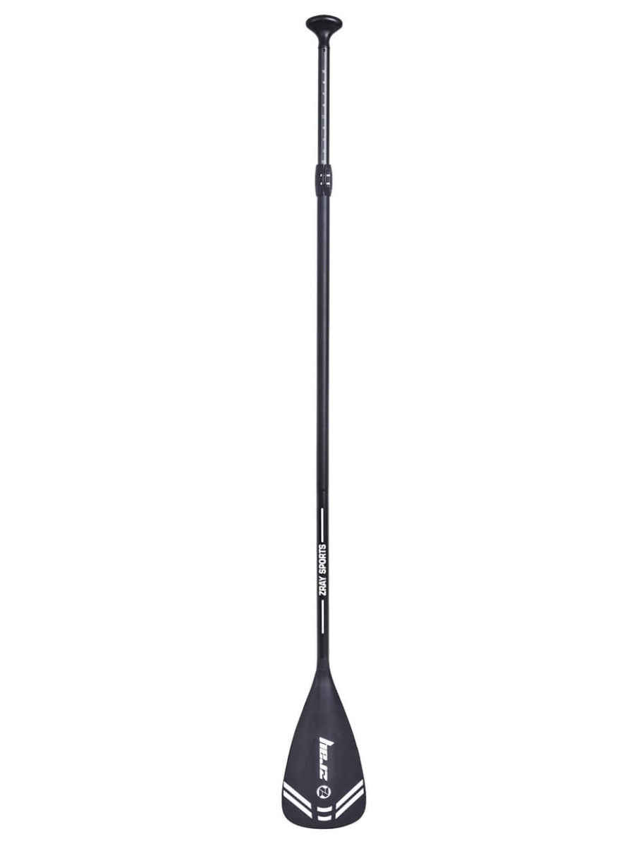 Complete Zray X-Rider SUP set met verstelbare peddel, opblaaspomp en handige rugzak.